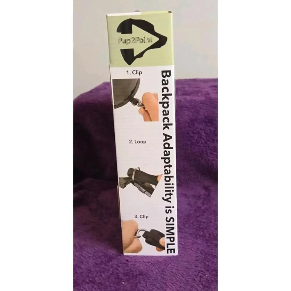 Pup2Point Ultimate Travel Dog Bag With 2 Collapsible Bowls & Food Scoop MSRP $70